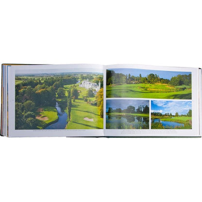 Graphic Image - "Golf Courses: Fairways of the World" Book in Green Bonded Leather - Books
