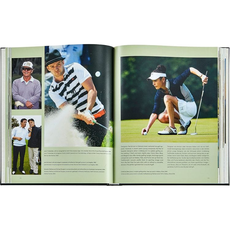 Graphic Image - "Golf: The Ultimate Book" in Green Bonded Leather - Books