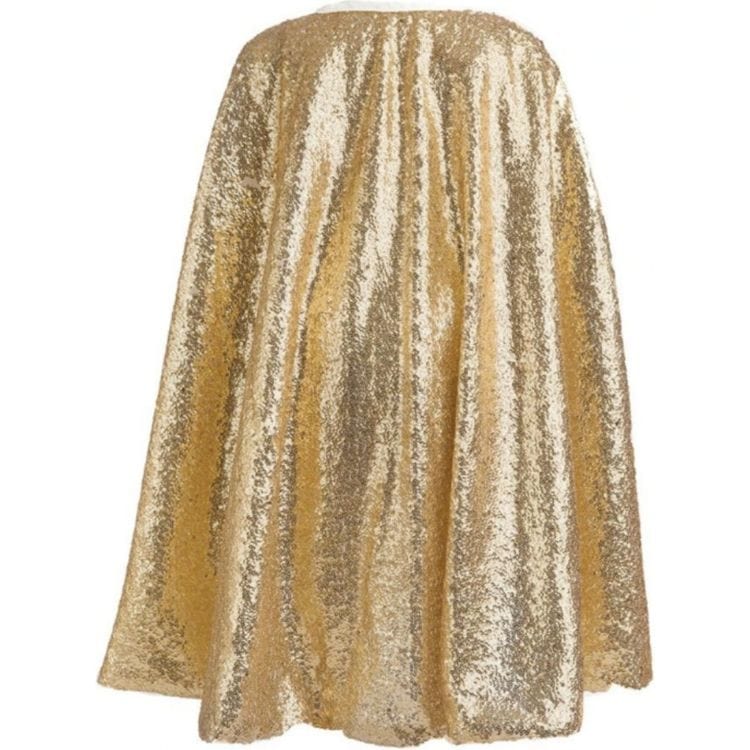 Great Pretenders - Gracious Gold Sequins Cape, Size 5-6 - Dress up