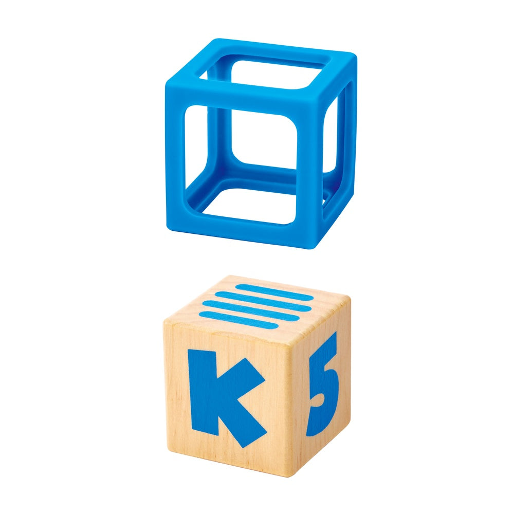 Hape - Grip-n-Stack Silicone & Wood Blocks - Preschool