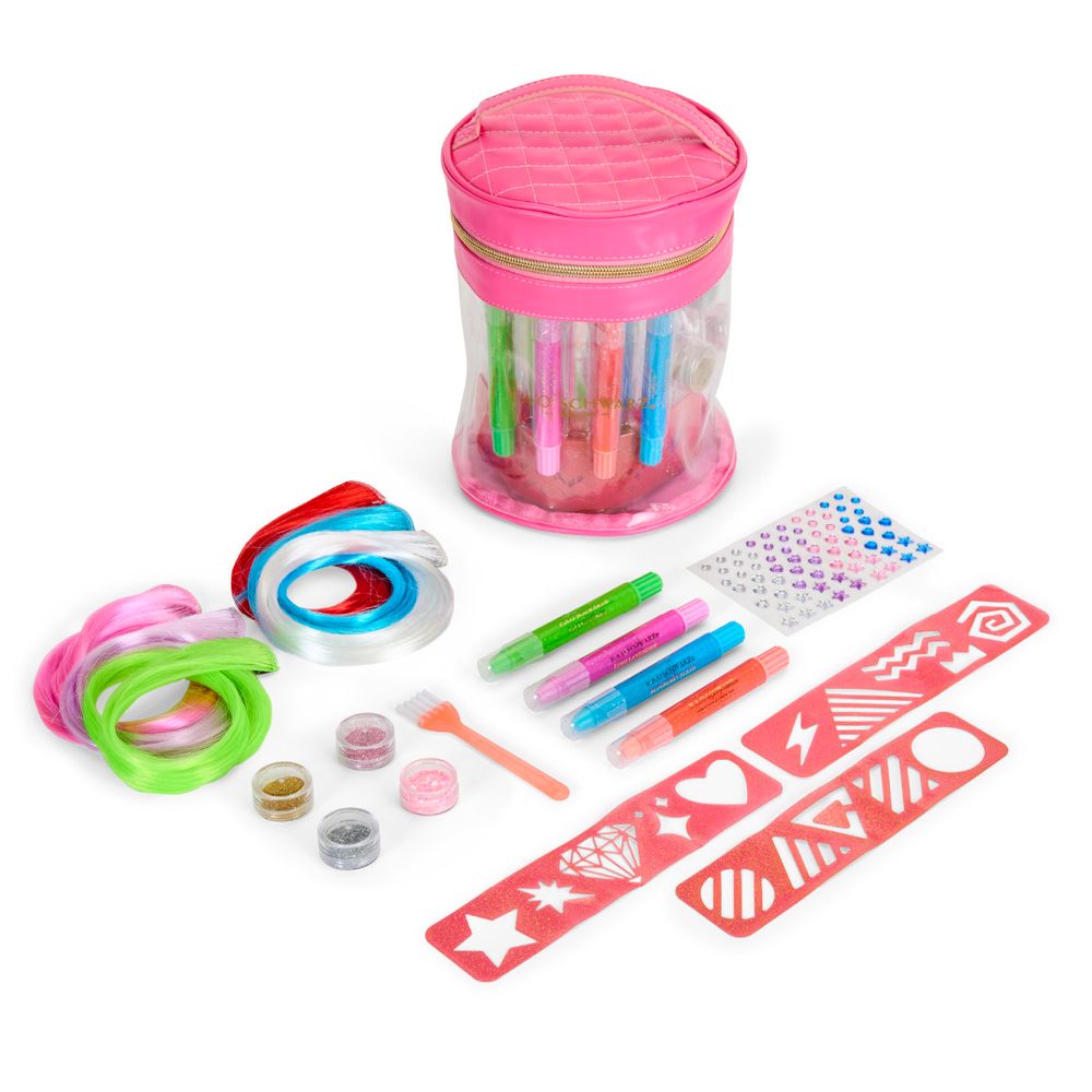 FAO Schwarz - Hair Dazzle Design 20-Piece Set - Fashion Activity and Roleplay