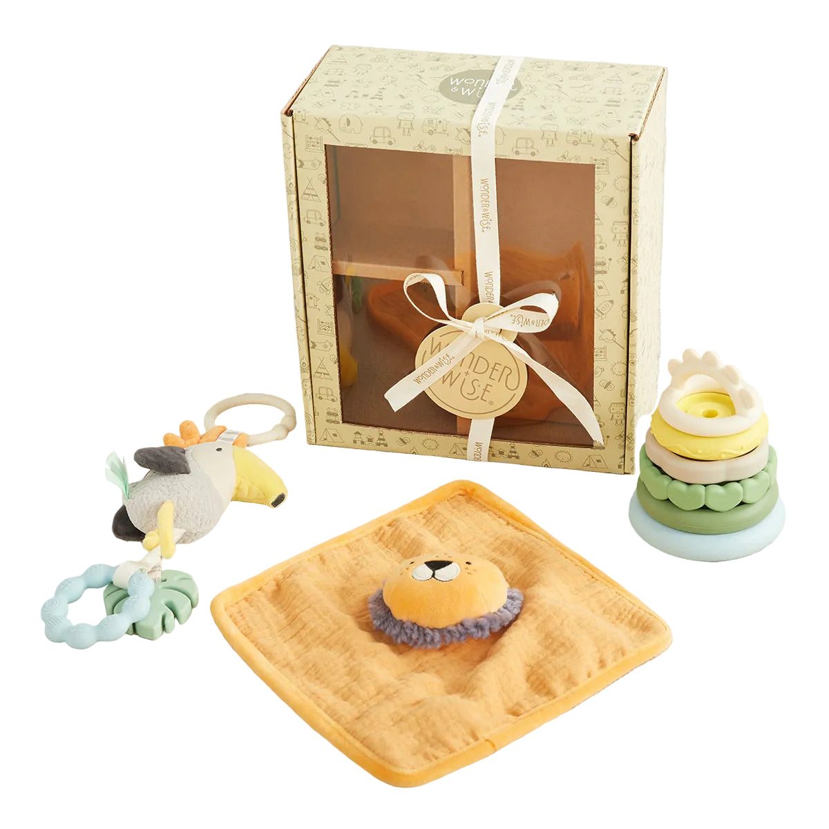 Wonder & Wise - Hello Baby 3-6 Month Gift Set - Infants