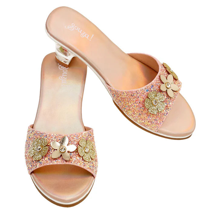 Souza - High-Heel Clarisse Slipper (Gold Peach) - Size 10-11 - Dress up
