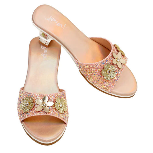 Souza - High-Heel Clarisse Slipper (Gold Peach) - Size 10-11 - Dress up