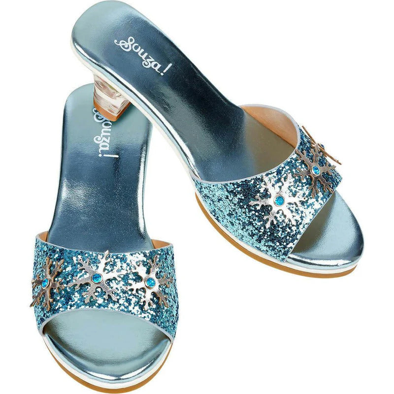 Souza - High-Heel Ice Queen Slipper (Blue) - Size 8-9 - Dress up