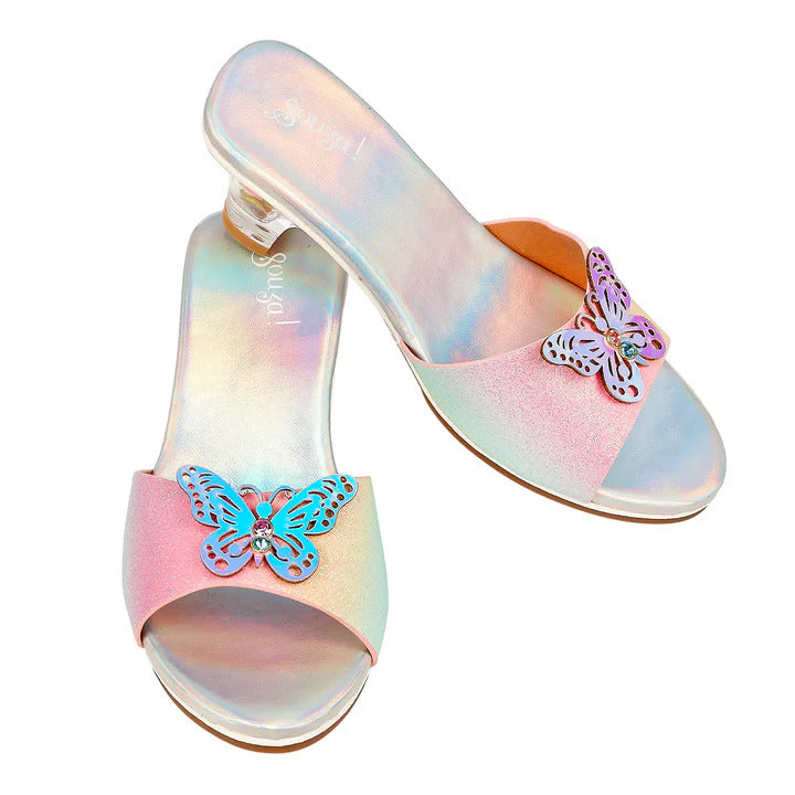 Souza - High-Heel Ophelie Slipper (Rainbow Butterfly) - Size 12-13 - Dress up