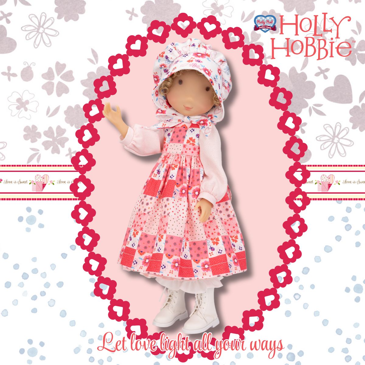Ruby Red Fashion Friends - Holly Hobbie - Pink Girl Dollset - Dolls