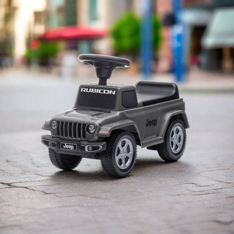 Freddo - Jeep Rubicon Foot to Floor Ride On - Grey - Outdoor
