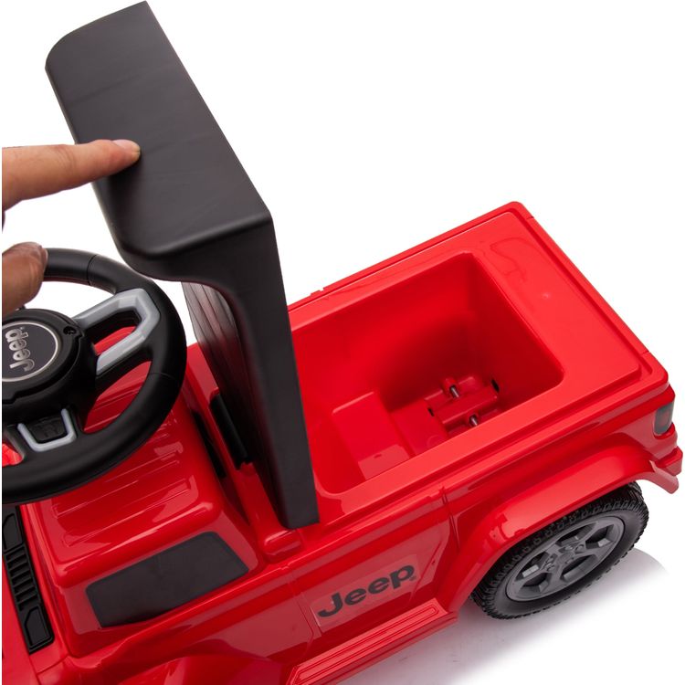 Freddo - Jeep Rubicon Foot to Floor Ride On - Red - Outdoor