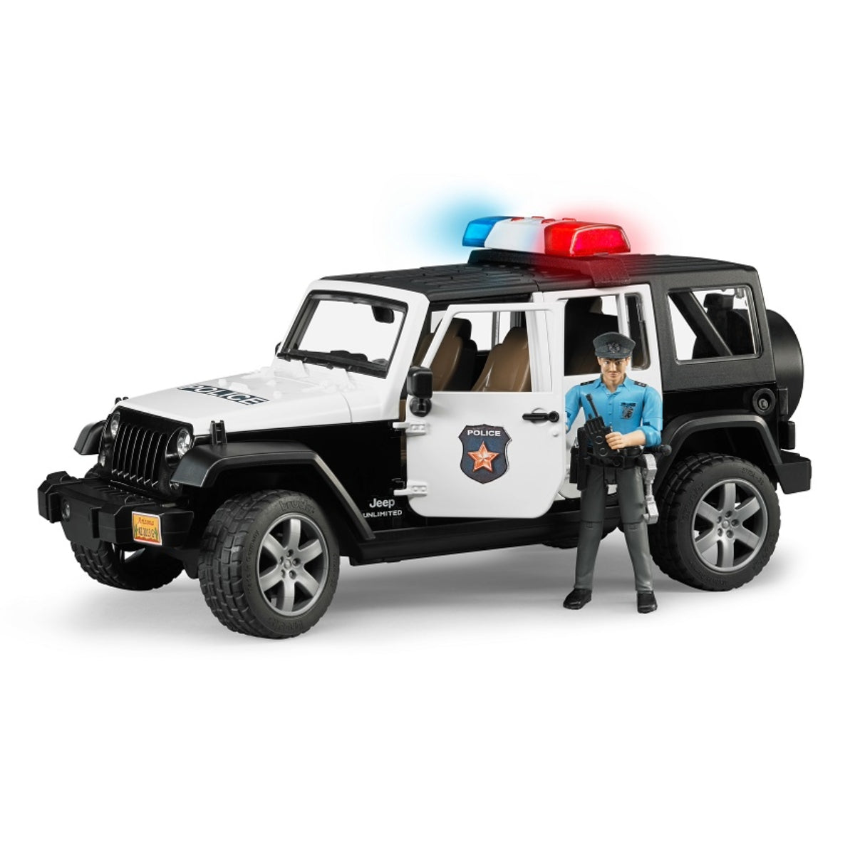 Bruder - Jeep Rubicon Police Car & Policeman Figure - Vehicles