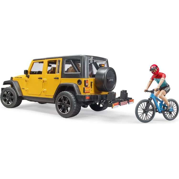 Bruder - Jeep Wrangler Rubicon with Mountain Bike & Figurine - Vehicles