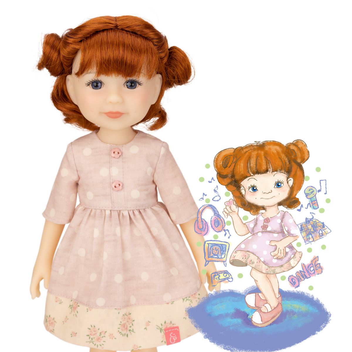 Ruby Red Fashion Friends - Jolli Buddies - Leanne 12.5" Collectible Doll - Dolls