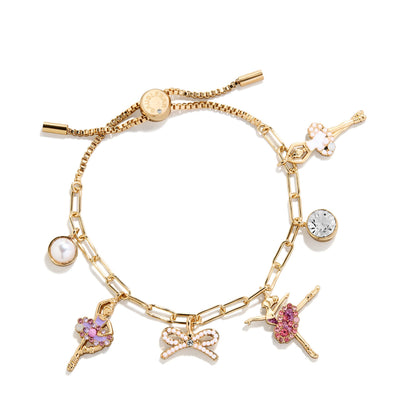 Minibar by BaubleBar - Kids' Ballet Motif Charm Bracelet - Holiday