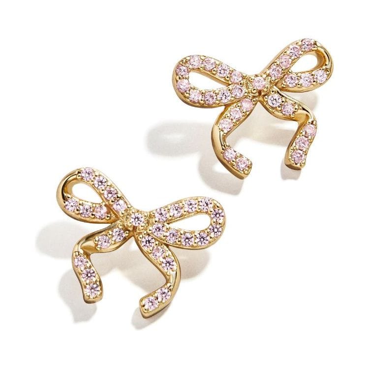 Minibar by BaubleBar - Kids' Pave Bows Earrings - Trend Accessories