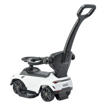 Best Ride on Cars - Lamborghini Urus 3 In 1 Push Car - White - Outdoor