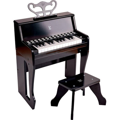Hape - Learn with Lights Black Piano & Stool - Music