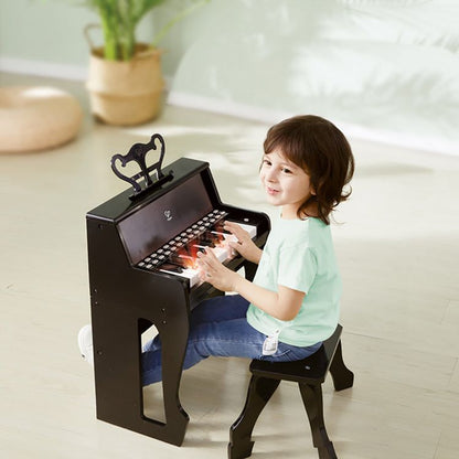 Hape - Learn with Lights Black Piano & Stool - Music
