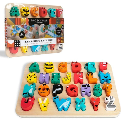 FAO Schwarz - Learning Letters Animal Alphabet Board - Preschool