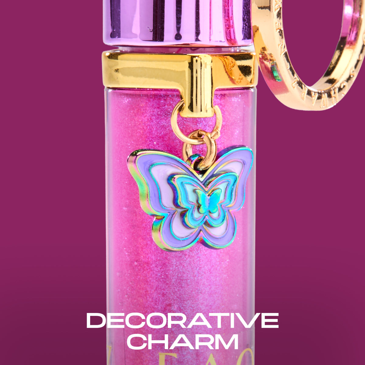 FAO Schwarz - Lip Gloss Keychain – Juice Pop - Fashion Activity and Roleplay