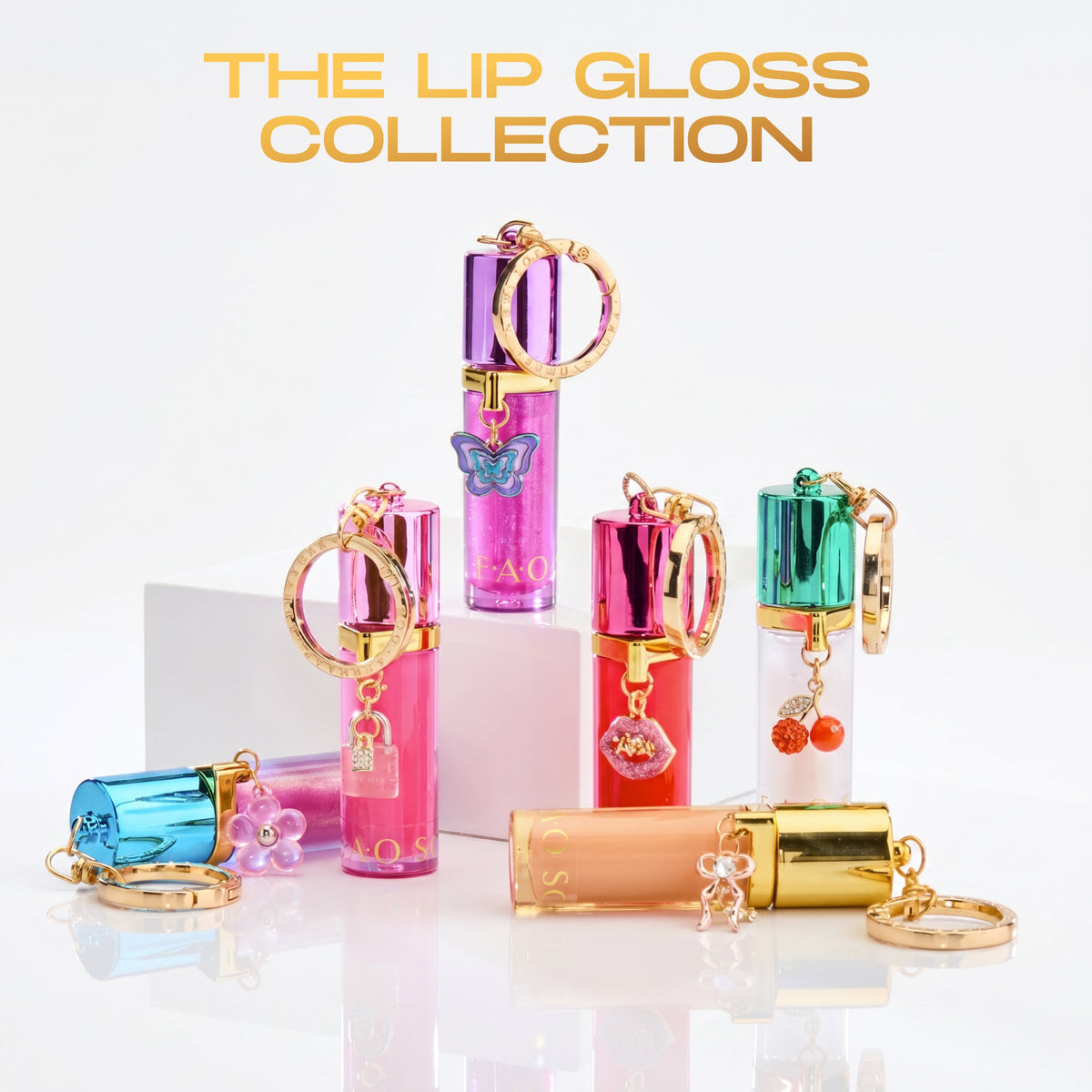 FAO Schwarz - Lip Gloss Keychain – Party Girl - Fashion Activity and Roleplay