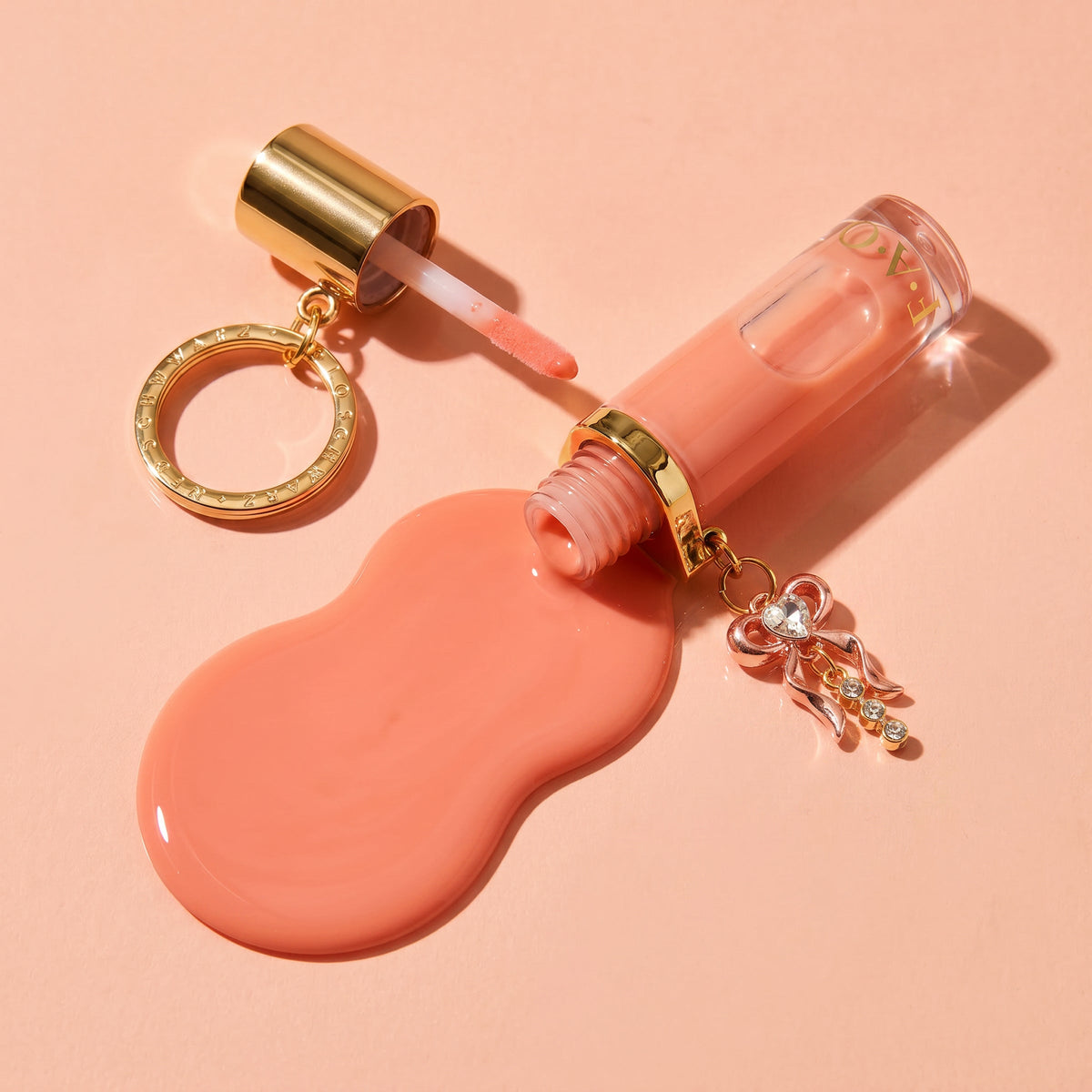 FAO Schwarz - Lip Gloss Keychain – Soft Vibe - Fashion Activity and Roleplay