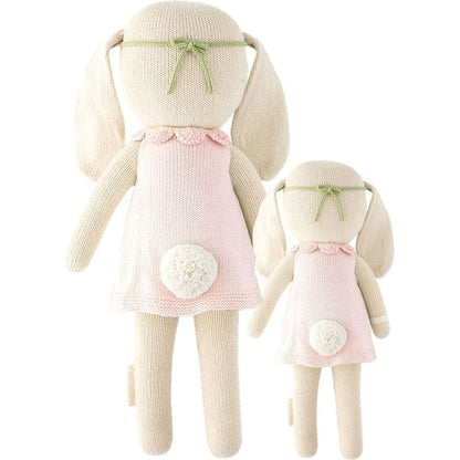 Cuddle And Kind - Little 13" Hannah the Bunny (Blush) Hand-Knit Doll - Plush