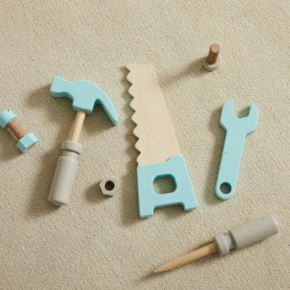 Wonder & Wise - Little Builder Wooden Construction Workbench - Preschool