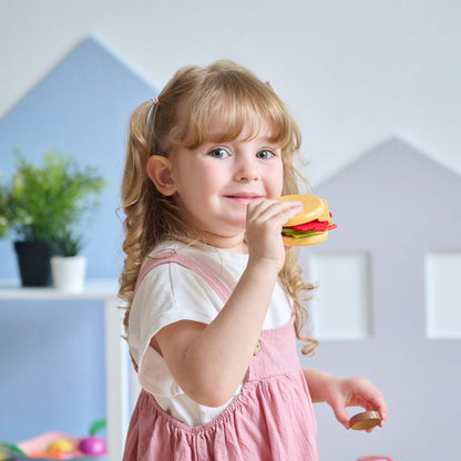 Teamson Kids - Little Chef Santa Barbara Wooden Healthy Breakfast to Go - Preschool