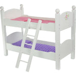 Teamson Kids - Little Princess 18" Doll Double Bunk Bed - Grey - Dolls