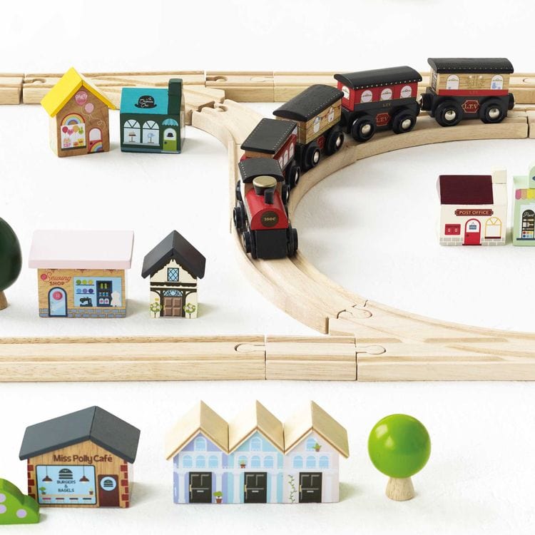 Le Toy Van - London Wood Train Set – 120 Pieces - Preschool
