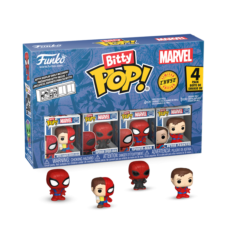 Funko - Marvel Bitty Pop! Spider-Man 4-Pack Series 4 - World of Funko