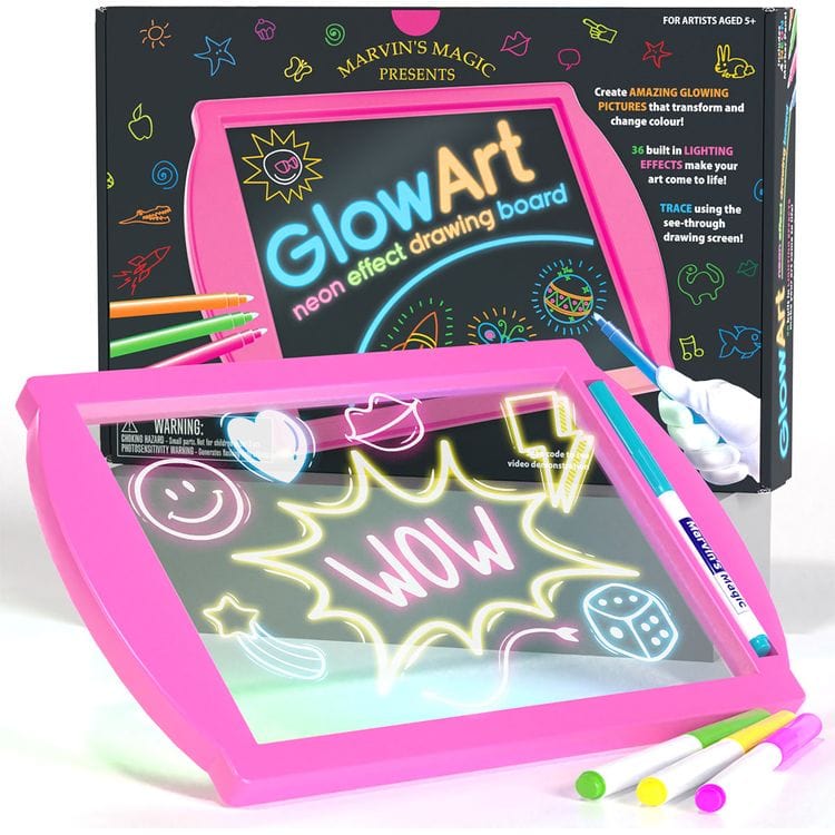 Marvin's Magic - Marvin’s Magic Glow Art Craft Kit - Pink - Creativity