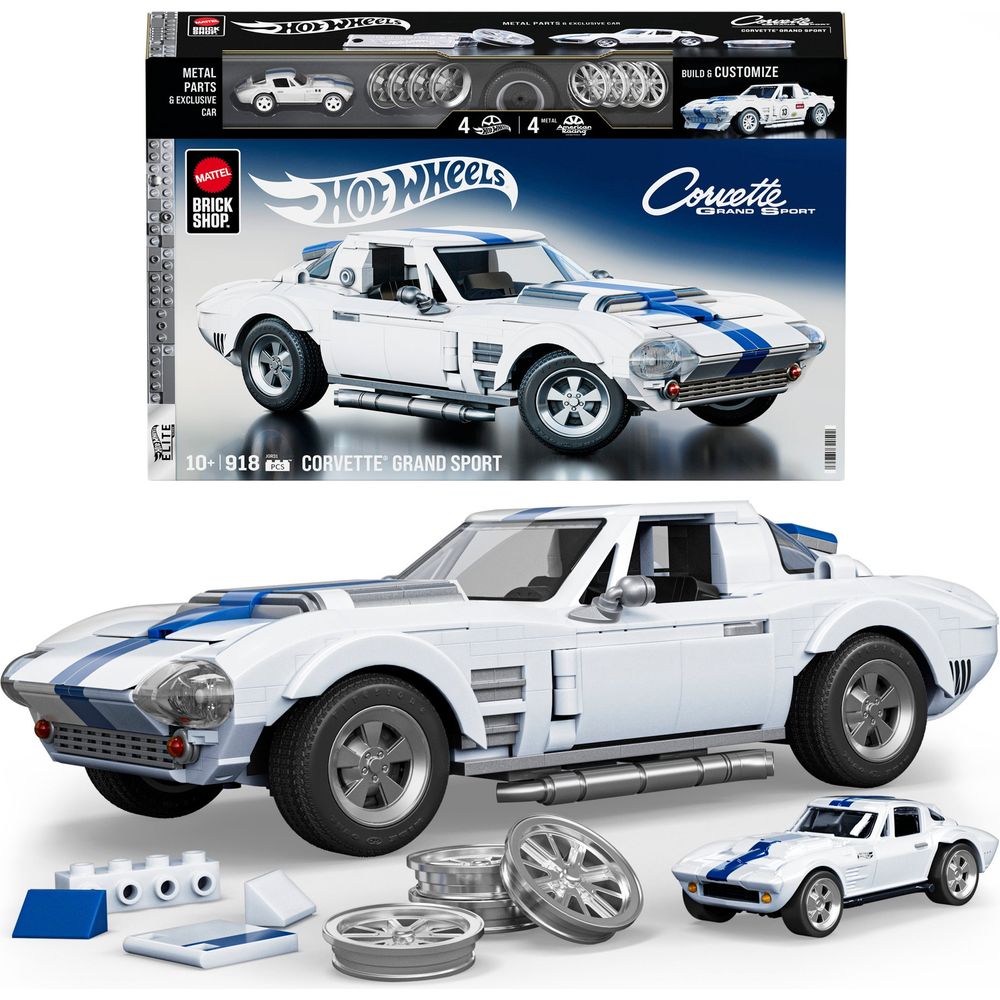 Hot Wheels - Mattel Brick Shop Hot Wheels Corvette Grand Sport - Vehicles