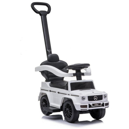 Best Ride on Cars - Mercedes G-Wagon 3 In 1 Push Car - White - Outdoor