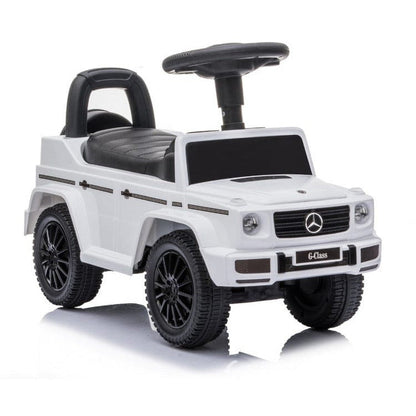 Best Ride on Cars - Mercedes G-Wagon Push Car - White - Outdoor