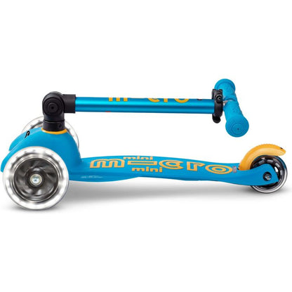 Micro Kickboard - Micro Mini Foldable LED Scooter - Ocean Blue - Outdoor