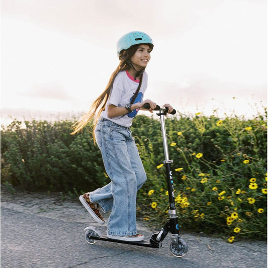 Micro Kickboard - Micro Sprite LED Scooter - Black - Outdoor