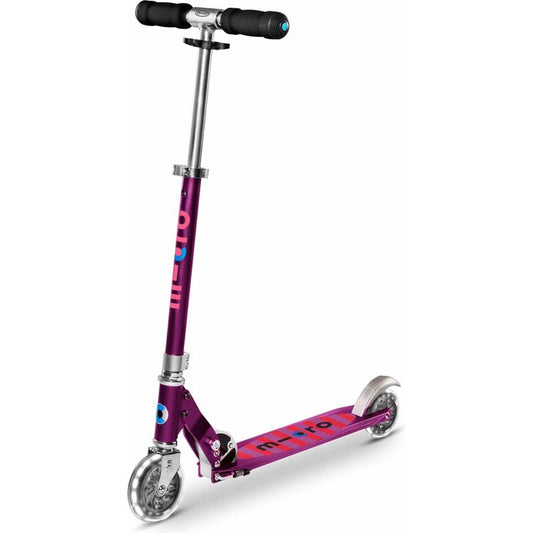Micro Kickboard - Micro Sprite LED Scooter - Purple Stripe - Outdoor