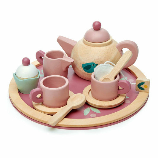 Tender Leaf Toys - Mini Chef Wooden Birdie Tea Set - Preschool