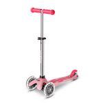 Micro Kickboard - Mini Deluxe Glow LED Plus Scooter - Frosty Pink - Outdoor