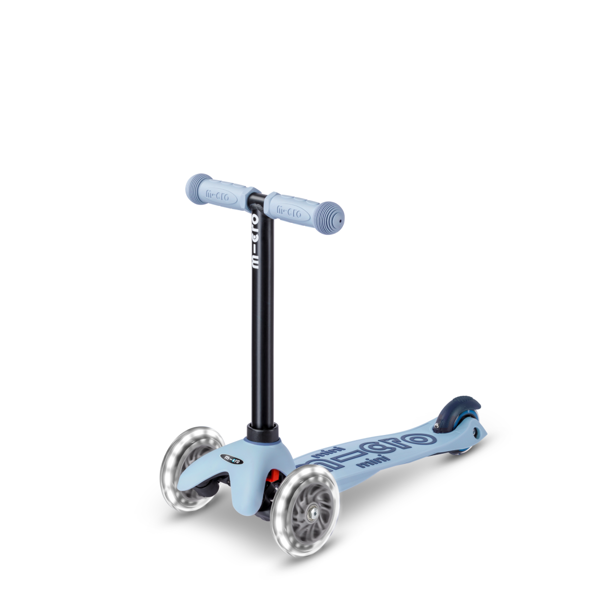 Micro Kickboard - Mini Deluxe Rock & Go LED Scooter - Ocean Slate - Outdoor