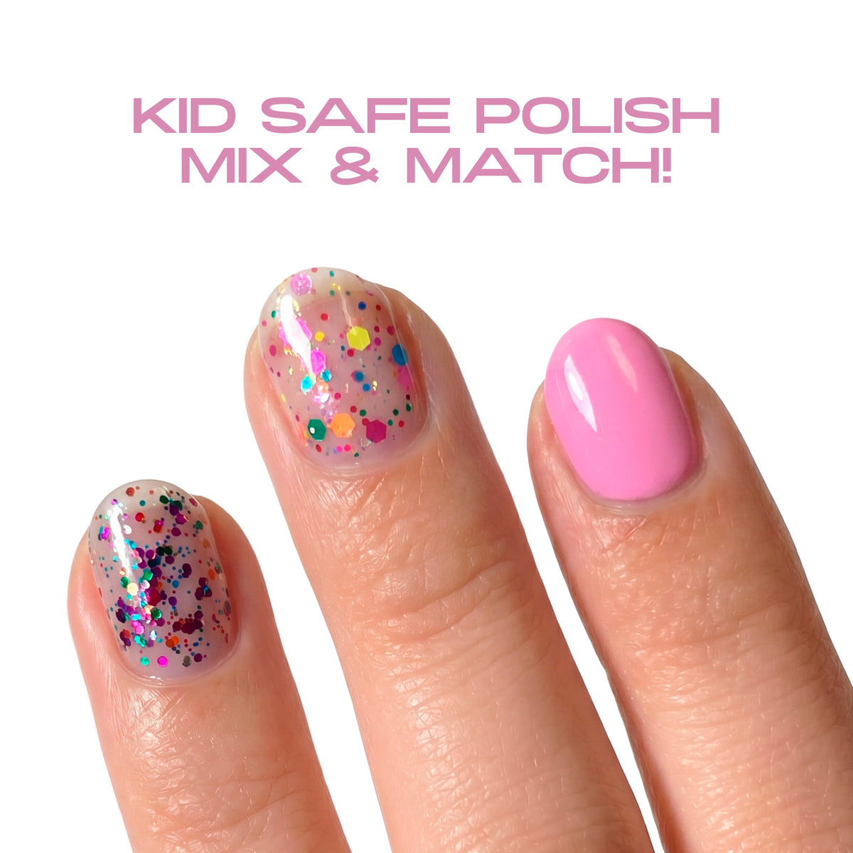 FAO Schwarz - Mini Mani Nail Polish 3 Pack for Kids - Fashion Activity and Roleplay