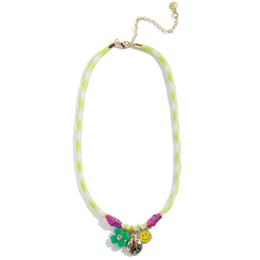 Minibar by BaubleBar - Minibar Paracord Necklace - Yellow - Trend Accessories