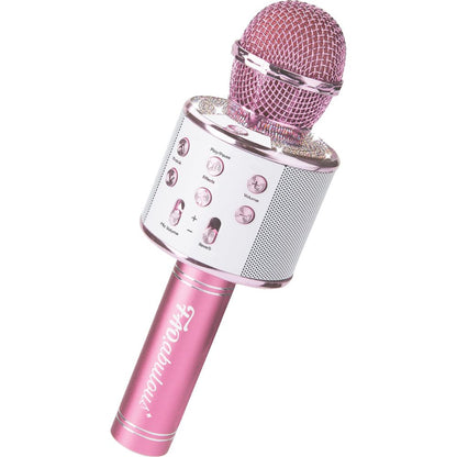 FAO Schwarz - Musical Microphone Rhinestone Bluetooth Broadcaster - Music