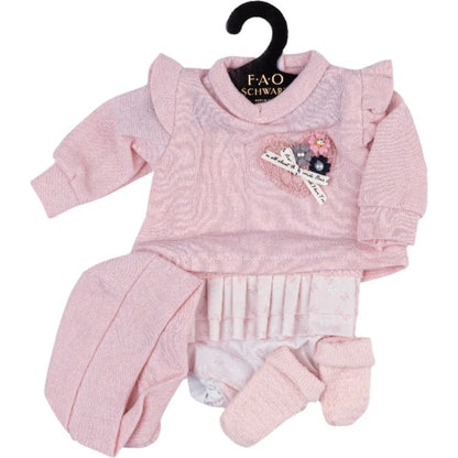 FAO Schwarz - My FAO Doll Outfit - Pink Sweater and Shorts - My FAO Doll