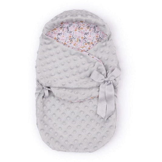 FAO Schwarz - My FAO Doll Swaddle - Grey Dots & Flowers - My FAO Doll