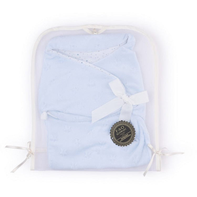 FAO Schwarz - My FAO Doll Swaddle - Light Blue Stars - My FAO Doll