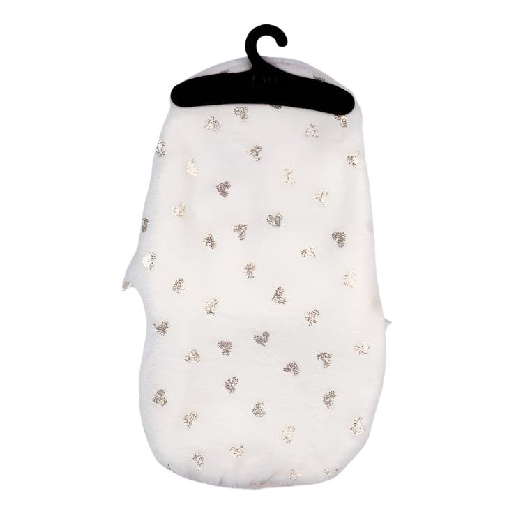 FAO Schwarz - My FAO Doll Swaddle - White With Gold Hearts - My FAO Doll