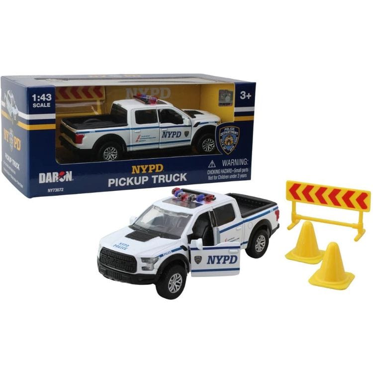 Daron Worldwide Trading, Inc. - NYPD Die-Cast Metal Pick-Up Truck - Vehicles
