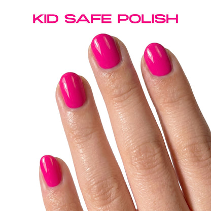 FAO Schwarz - Nail Polish for Kids – Power Pink - Fashion Activity and Roleplay